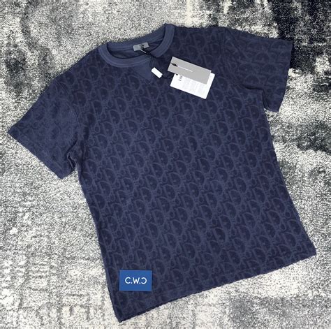 dior towel tee|dior polo shirts.